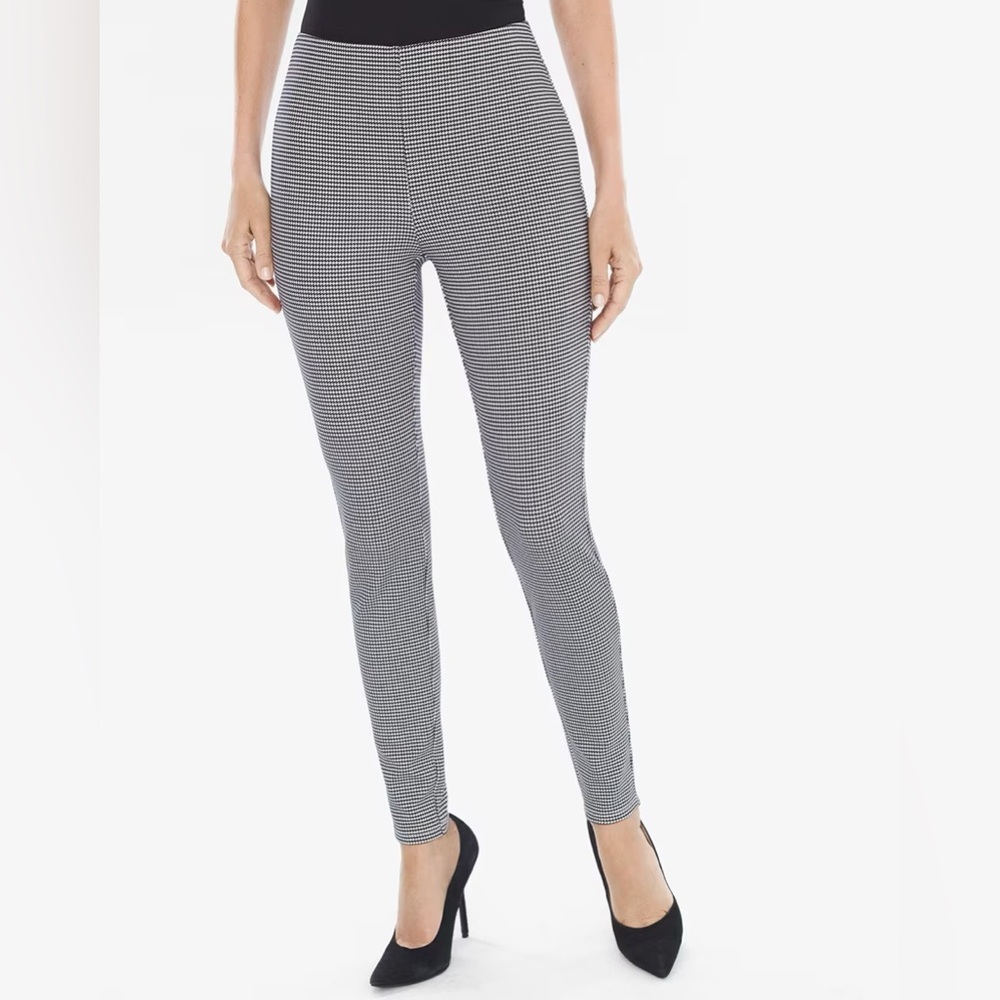 Chicos So Slimming Harper Houndstooth Leggings Size XS